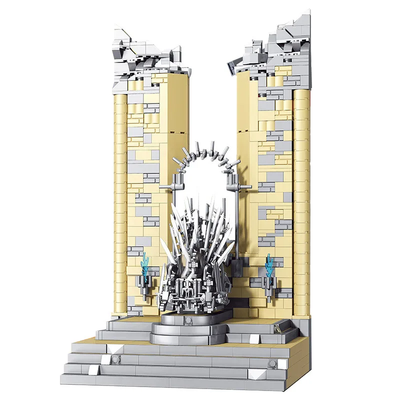 MOC-figuras de acción del Trono de Hierro para niños, juguete de piezas de bloques de construcción del Trono de Hierro, dragón mágico de Invernalia, Idea, juguete para regalo Chico, 1146 Uds.