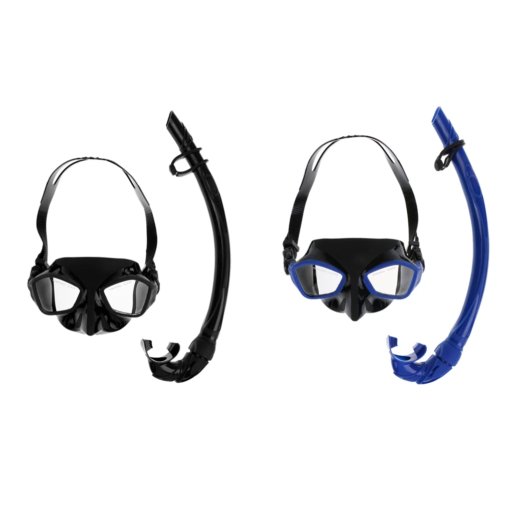 

Professional Men Women Swimming Scuba Diving Mask + Snorkel Goggles Underwater Anti-fog Breath Tool - Choice of Color