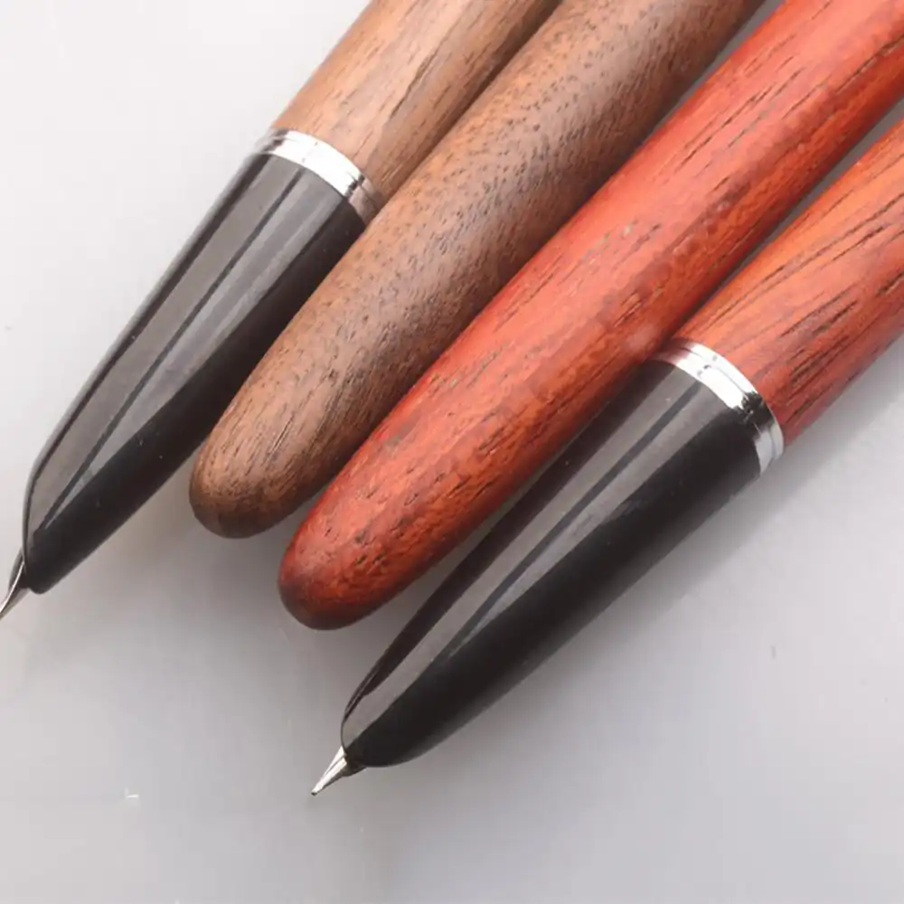1pc hot sale classic wood fountain pen 0.