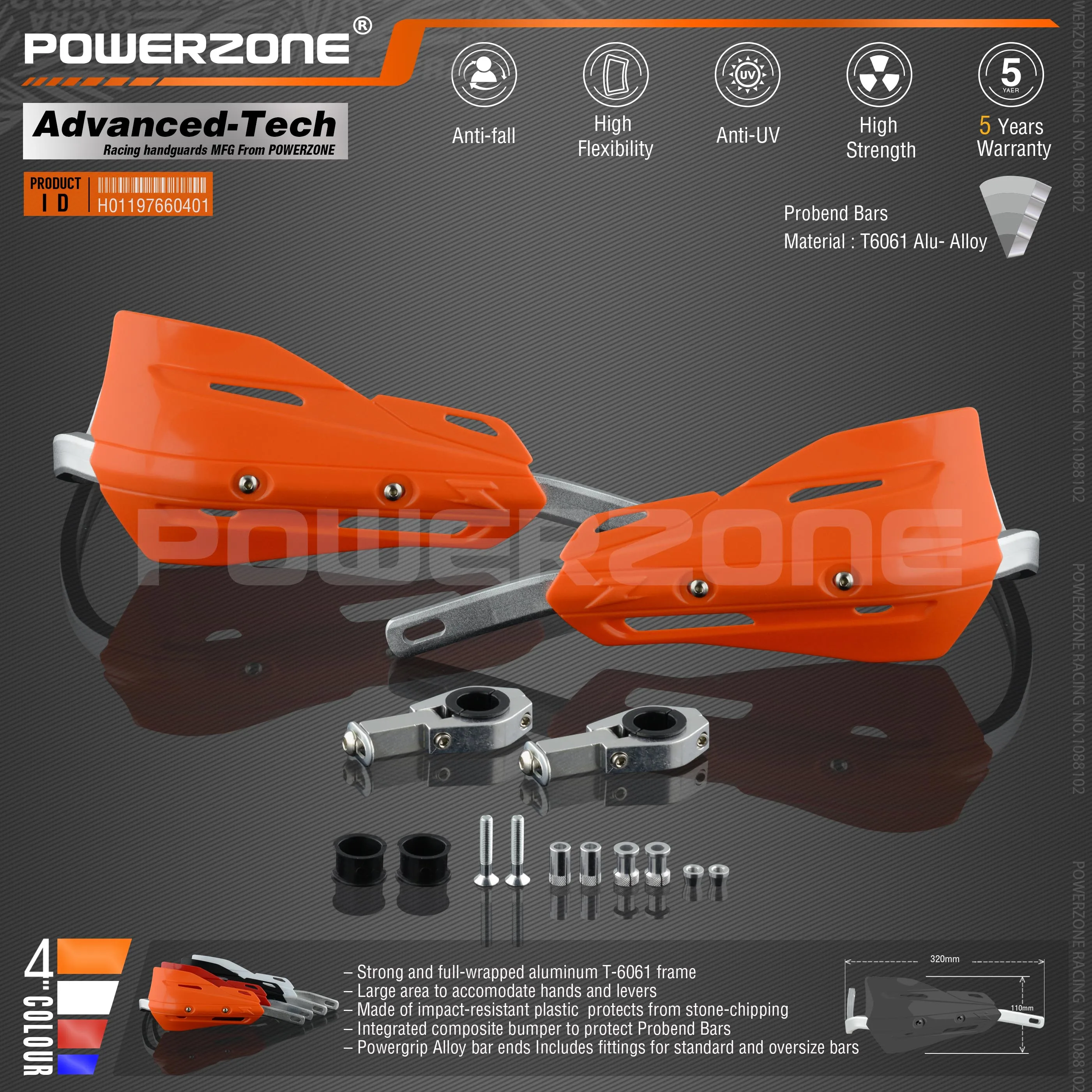 Powerzone P-ZETA рукавицы для Honda KTM ADV EXC EnduroHusqvarna TE CRF WRF DRZ KLX Мотоцикл Байк ATV руль