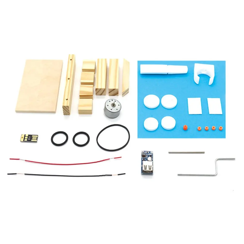

Fun DIY Hand Generator Material Set Hand Dynamo Manual Electrical Generator Assembly Craft Toy Educational Toy For Kid Children