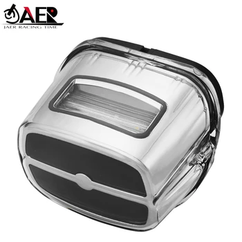 

JAER Motorcycle LED Tail Brake Light Bar Shield Taillight White License Plate for Harley XL883 XL1200C Dyna Touring FLST FXST