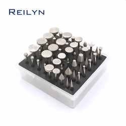 Mèches de diamant 3.17mm, 50 pièces, 400 #, tête de polissage dremel, fraise de meulage pour outils de forage dremel 