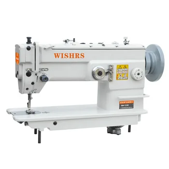 

New industrial thick leather sewing machine. Double needle zigzag and straight seam sewing machine.Computer control