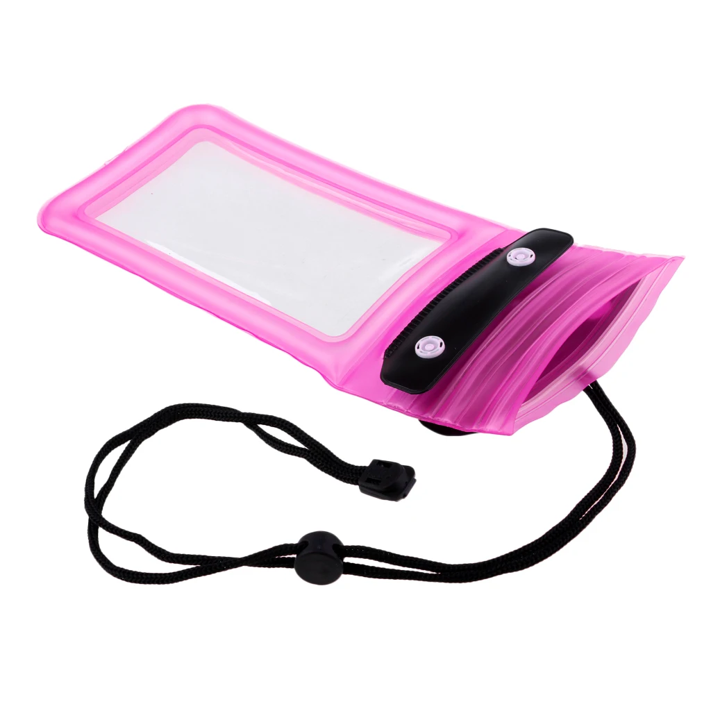 Double Locked Waterproof Phone Case Pouch Cover Holder Swimming Dive Dry Bag Fits Most Smart Phones up to 6.0