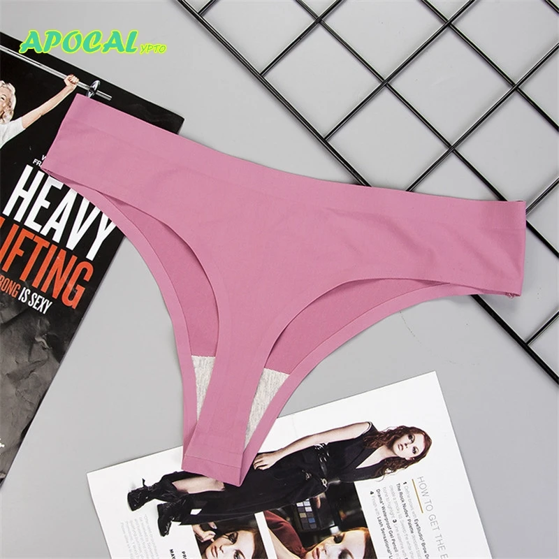 APOCAL Ice Silk сексуальные трусики g string бесшовные трусики, женское нижнее белье женские трусики с высокой талией нижнее белье