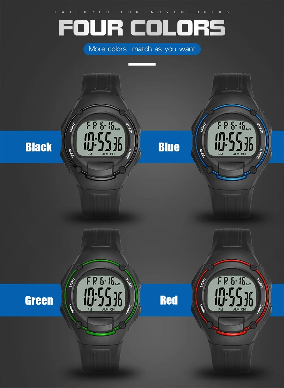 Synoke хронограф мужские часы цифровые спортивные 3 бар ударопрочный акриловый ретранслятор задний светильник модные простые мужские наручные часы