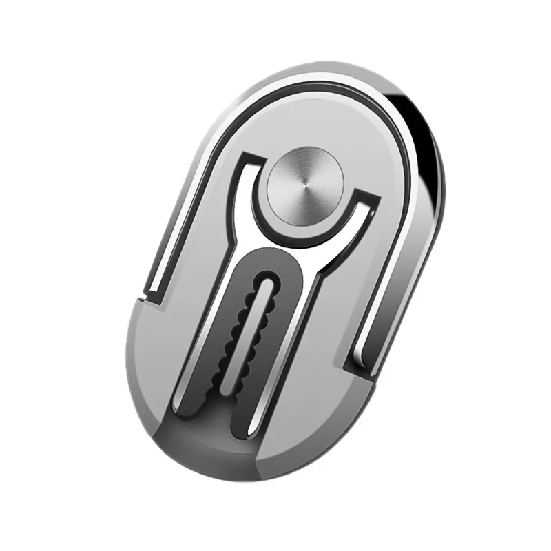 silver Многофункциональный держатель для мобильного телефона на 360 градусов, автомобильный держатель на вентиляционное отверстие, подставка, вращающийся держатель телефона с кольцом на палец, кронштейн для Iphone - Цвет: silver