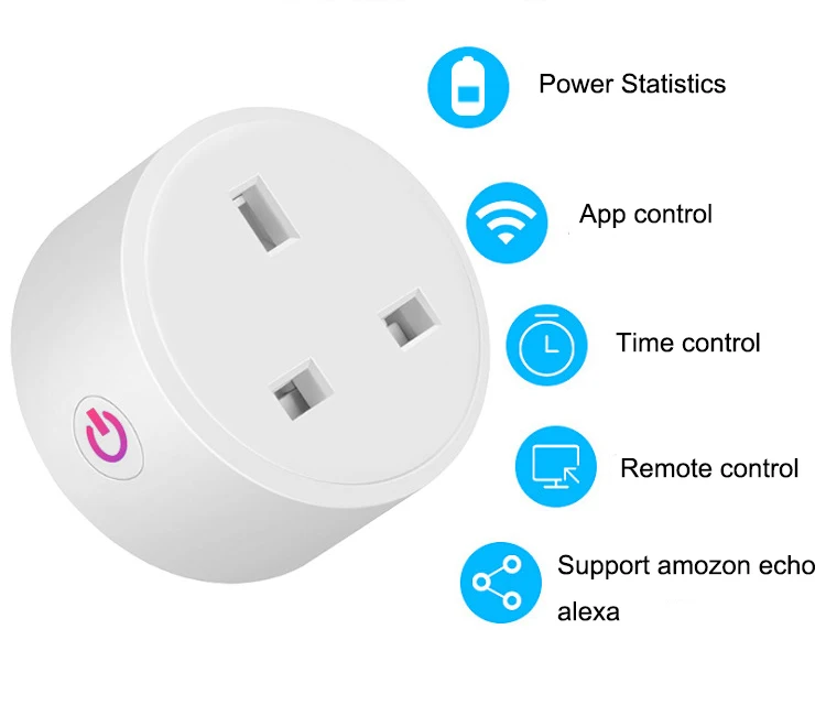 Wifi умная розетка Tuya умная домашняя розетка Smartlife EU, US, UK, Poland Корейская вилка совместима с Google Home Alexa