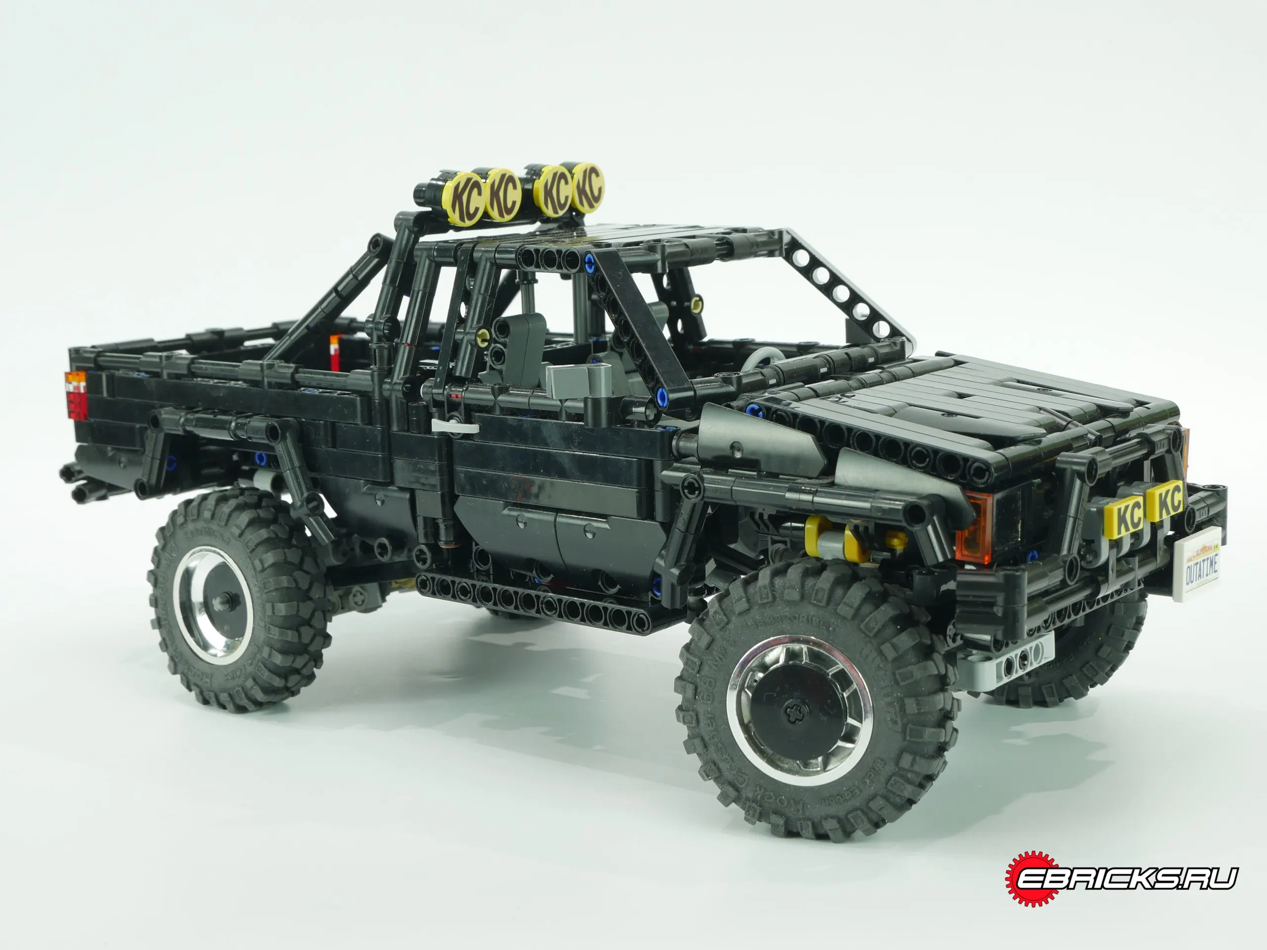 MOC power function Technic серия RC Hilux 4╳4 пикап технология дистанционного управления строительные блоки кирпичи детские игрушки - Цвет: without motor part