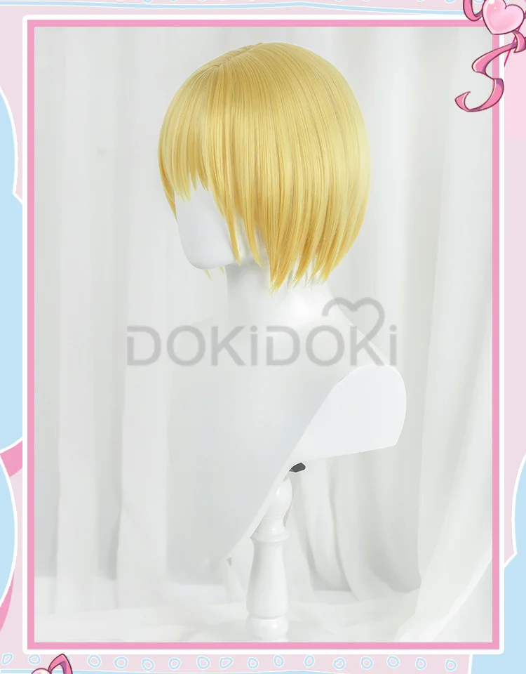 DokiDoki Anime HUNTER×HUNTER Cosplay Kurapika Wig Heat Resistant Synthetic Hair Kurapika Wig police woman costume