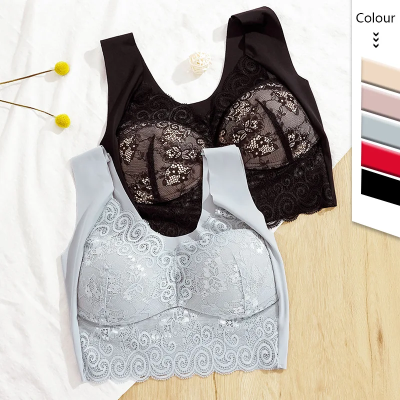 

Gobetter 2022 Bras for Women Lace Brassiere Underwear Push Up Wire Free Bralette Tops Female Lingerie Soutien Gorge