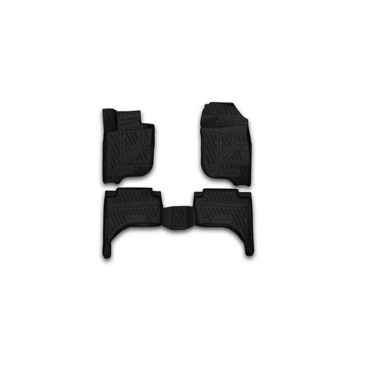 Коврики 3d в салон mitsubishi l200,->, 4 шт.(полиуретан)(митсубиси л200
