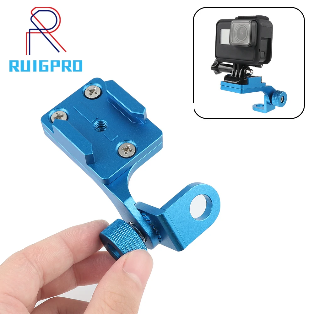 

Metal motorcycle rear view mirror bracket fixed bracket handlebar bracket for Gopro Hero 7 6 5 4 Xiaomi Yi SJCAM EKEN H9R
