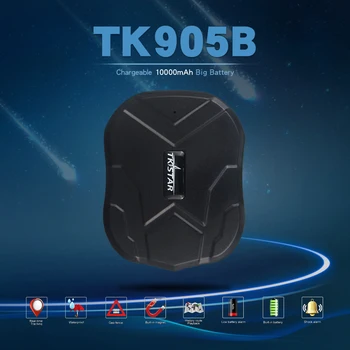 

TK905B Waterproof Car GPS Tracker Magnet Vehicle GPS Locator Real Time Lifetime Free Tracking 10000mAh Battery Standby 150Days