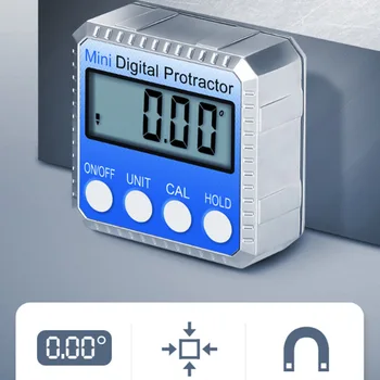 

Mini Angle Digital Inclinometer Level 360 Degree Electronic Protractor Slope Angle Ruler Measurment Gauge Meter Finder Magnet 17