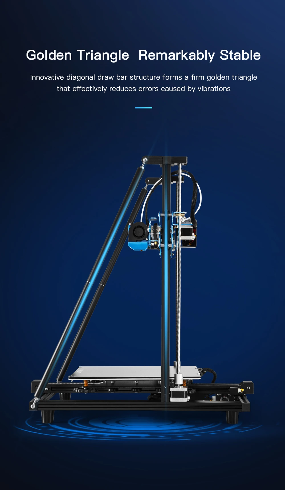 CREALITY 3D Upgrade CR-10 V2 размер принтера 300*300*400 мм, BL сенсорная Бесшумная материнская плата печать с блоком питания Mean well