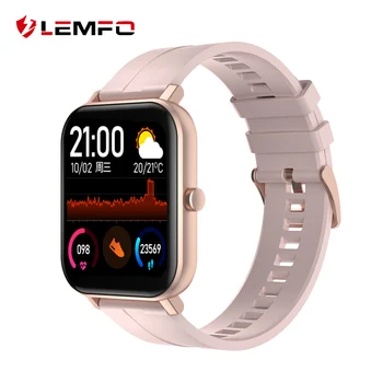 

LEMFO Smart Watch Women 2020 HD Screen Weather Monitor 14 Days Standby Women Smart Watch For Android IOS GTS Phone Watch