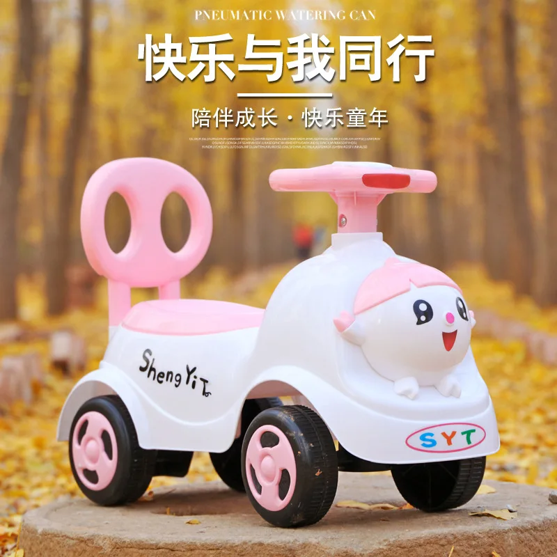 2021-new-children's-taxi-four-wheeled-walker-baby-stroller-1-3-years-old-can-take-the-baby-toy-car-scooter