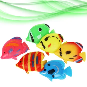 

20Pcs Fake Fish Artificial Durable Lovely Moving Fake Fish Floating Fishes Simulation Fishes for Aquarium Fish Tank
