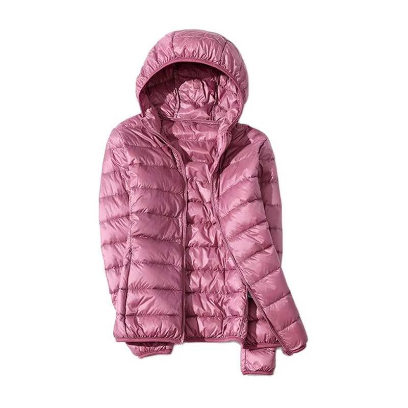 Lightweight Women's Duck Down Jacket Warm Winter Autumn Feathers