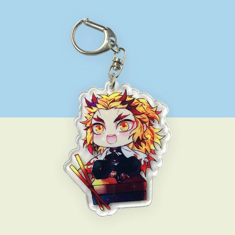Аниме демон убийца: Kimetsu no Yaiba акриловый брелок для ключей Косплей Аниме Подарки