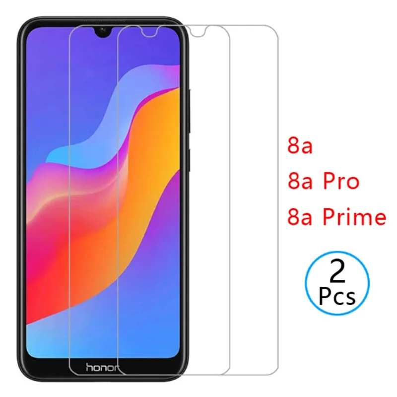 

2Pcs For Honor 8a prime 8s 8c 9X Pro 9A 9C 10i Screen Protector Tempered Glass on Huawei Honor 9 10 lite Protective Glass Film