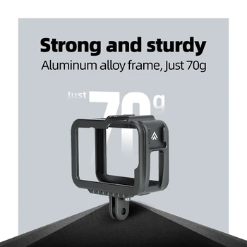 

Metal Camera Frame Mount Housing Case for Go pro Hero 9 Protective Housing Frame Cover for Go pro Hero 9 Action Camera Accessory