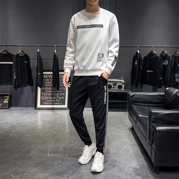 

Fashion Winter Sportswear Clothing Set Men Winter Tracksuits Track Suits Hoodies Men Set Clothes Sportwear Hommes Coat JJ60NT