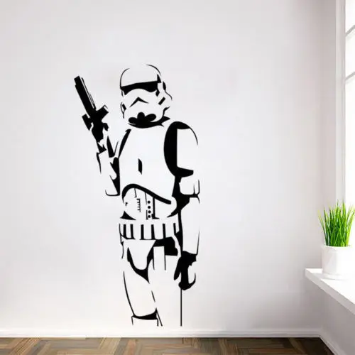 Star Wars Classic Stormtrooper Wall Sticker PVC Mural Decal Removable Home Decor