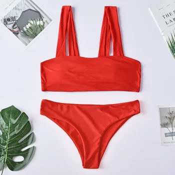 

Sexy Bikini Set Women Summer Two-Piece Swimsuit 2020 Padded Push Up Bikini Bandage Bathing Suit Female Brazilian Biquini