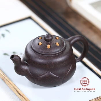 

Yixing Zisha Teapot Purple Clay Teapots Handmade Hulu 290cc
