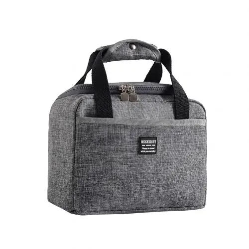 Grey Новая Водонепроницаемая термоизолированная коробка-сумка для обеда Bento Tote сумка для хранения - Цвет: Grey