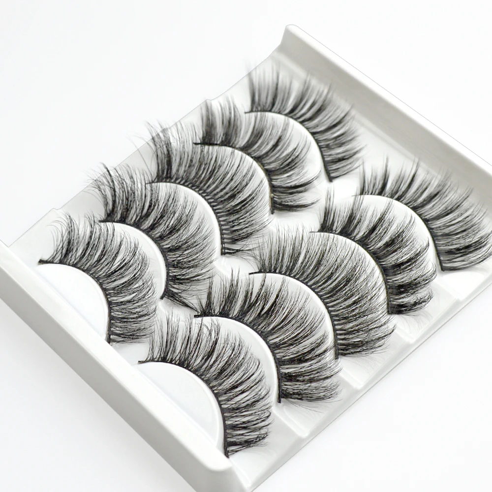5D46 60Mink Lashes 5D Mink Eyelashes 100 Cruelty free Lashes Handmade Reusable Natural Eyelashes Popular False 2