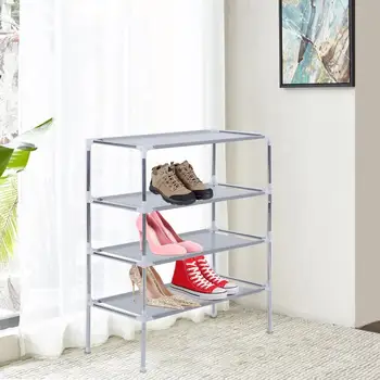 

3/4 layers Multifunctional DIY Non-Woven Fabric Shoes Rack Shoes Organizer Large Capacity Home Bedroom Shoe Racks Shelf Cabinet