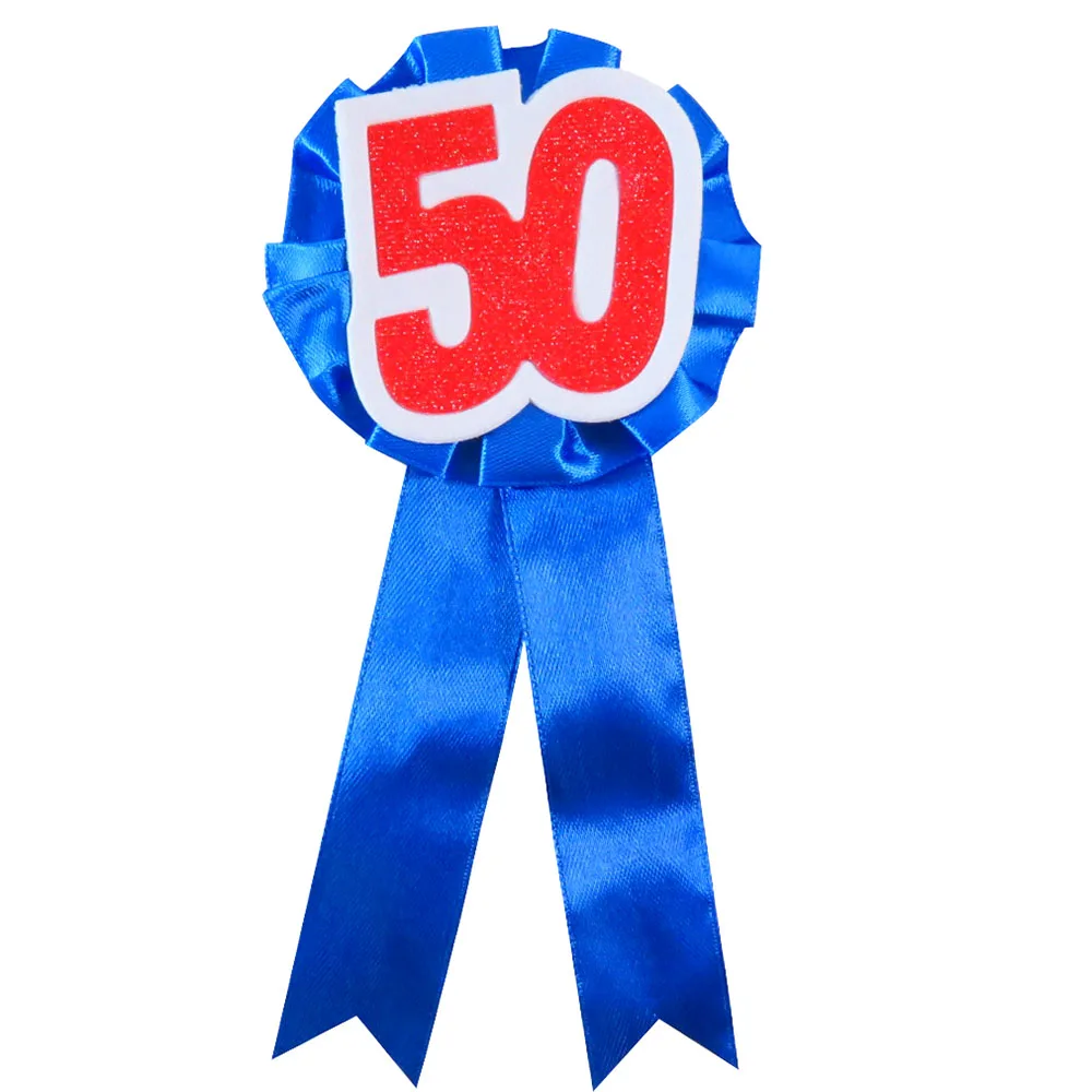 15 цветов 50 честь брошь лента значок для взрослых женщин и мужчин день рождения