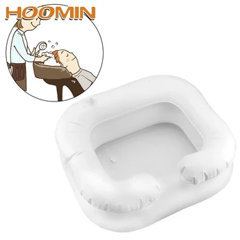 

HOOMIN Inflatable Shampoo Basin Tub for The Disabled Shampoo Tray Hair Washing Basin Portable With Drain Tube