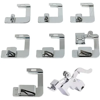 

Hot Sale Rolled Hem Presser Foot Set, For Singer, Brother, Babylock, Low Shank Multi-Functional Sewing Machines(8Pcs)