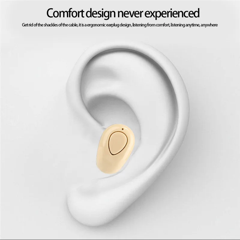 S520 мини беспроводные Bluetooth наушники в ухо спортивные с микрофоном гарнитура громкой связи стерео невидимые наушники Auriculares для всех телефонов
