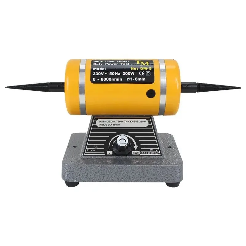 

Double-Head Jewelry Polishing Machine Gold Polishing Motor Dental Rotary Motor Engraving Power Tool Cloth Wheel Grinding Motor