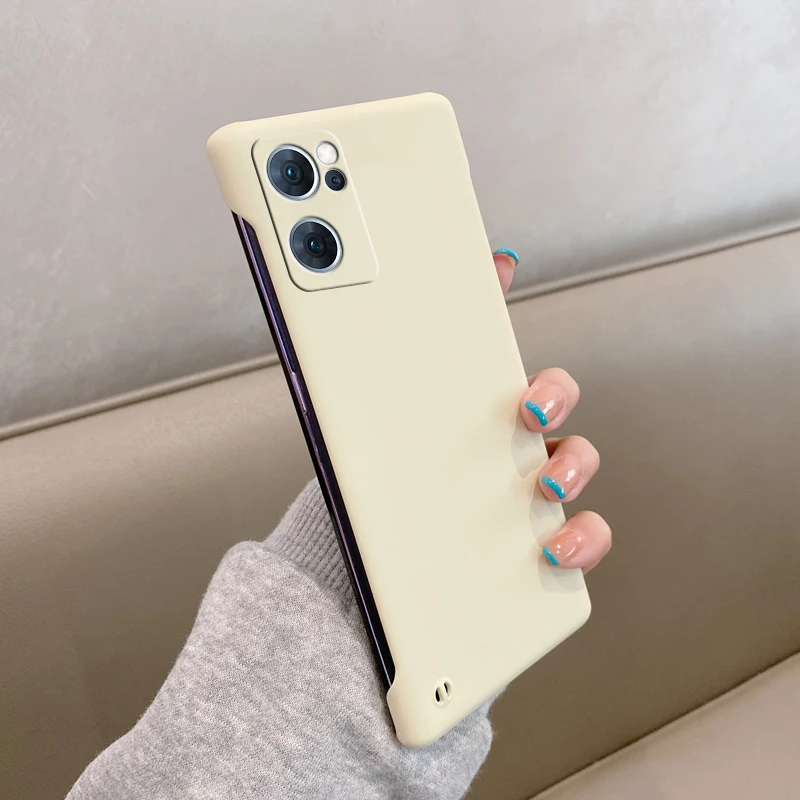 Matte Frameless Phone Case For Oppo Reno Series Slim Shockproof_voghion.com