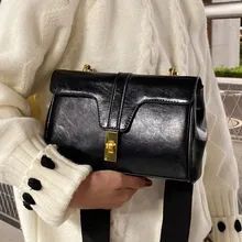

Black Small Flap Shoulder Bags for Women All Match Soft Leather Crossbody Bag Designer Messenger Bag Casual Ladies Handbags Sac