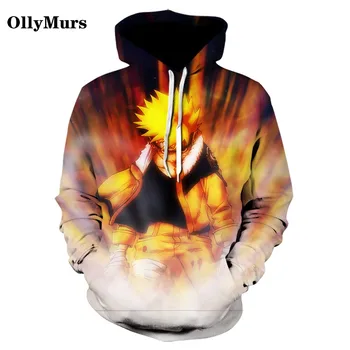

3D HD Print Anime Cartoon Character Pattern Hoodie Thin Pocket Pullover Boy Hip Hop Loose Hoodie Casual Sweatshirt