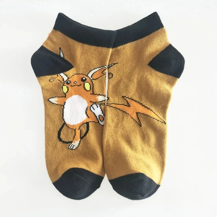 Cute Pokemon Pikachu Figure Cotton Socks Pokemon Squirtle Charmander Bulbasaur Anime Cosplay Men Women Ankle Cotton Socks