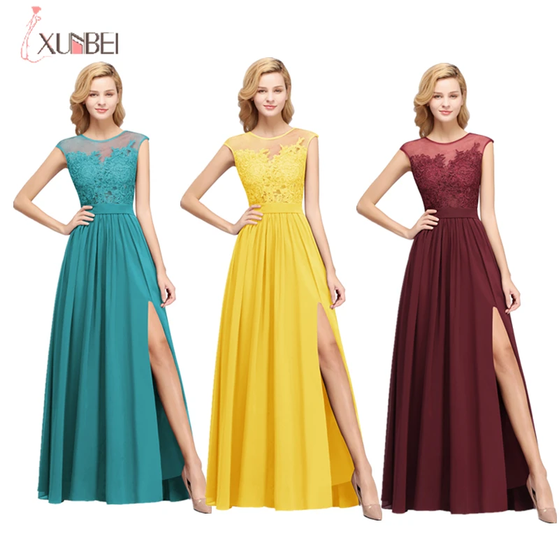 candy apple red bridesmaid dresses