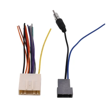 

Car Stereo 15 Pin Wiring Harness & Antenna Adapter for Nissan