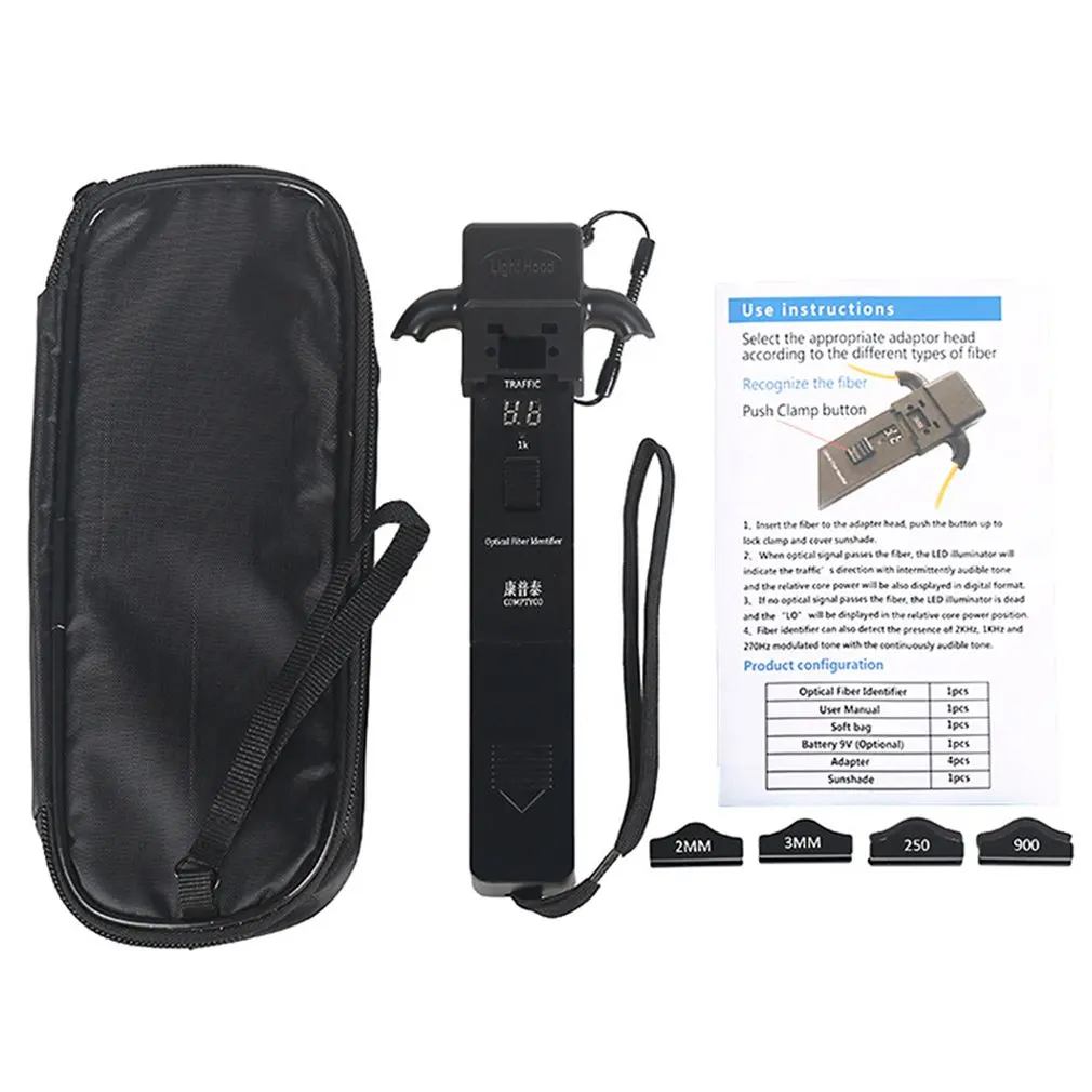 

Optical Fiber Identifier Wavelength Range 800-1700nm Live Fiber Identifier Detector Identificador Fiber Optic Tester