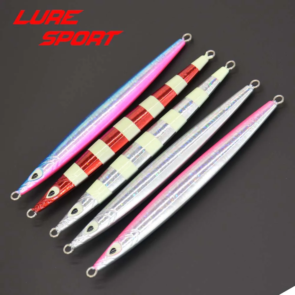 LureSport свинцовая рыболовная приманка 3 шт. медленная для джиггинга 150 г 5 цветов
