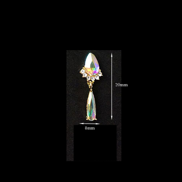 New Design Nail Art Pendants Charms Tassels AB Butterfly Magic Crown Diamonds Luxury Christ Angel Nail Dangle Ornaments 3D