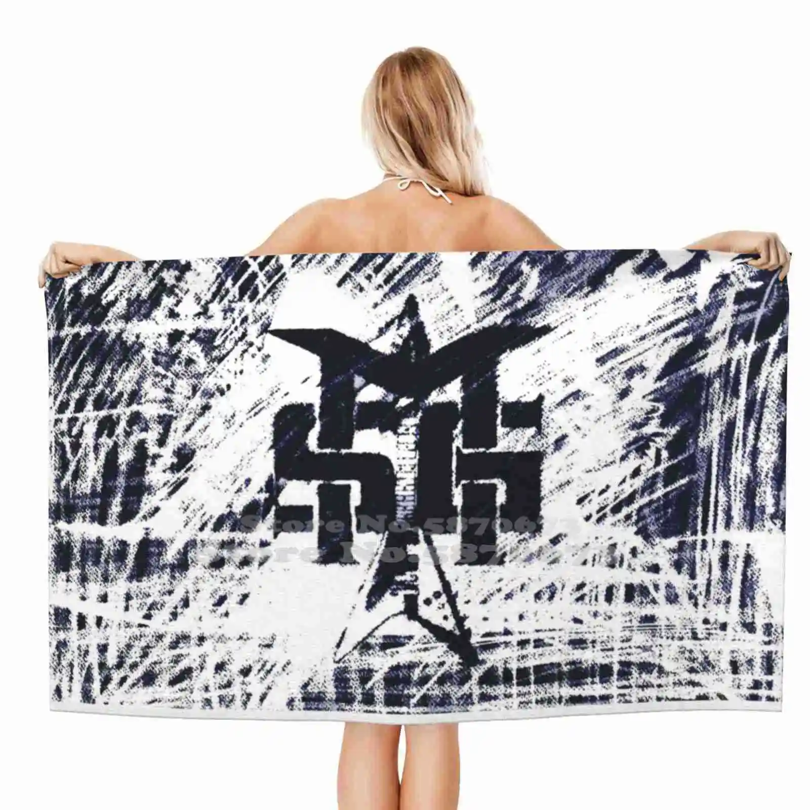 Sei Pronto Per Rock Asciugamano Da Doccia Morbido Personalizzato Sei Pronto Per Msg Metal 80S Metal 80S Heavy Metal Cozy Guitar Hero